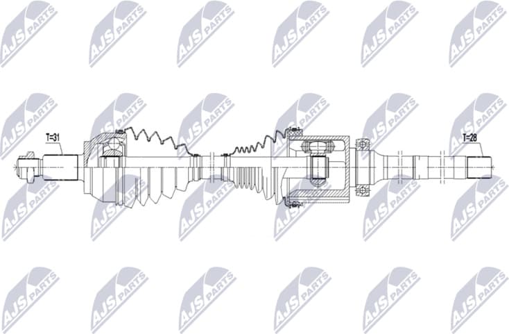 Drive Shaft NPW-LR-052