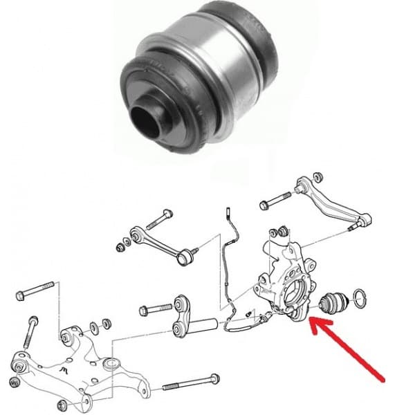 Silentblock rear axle 00088661 - image 2