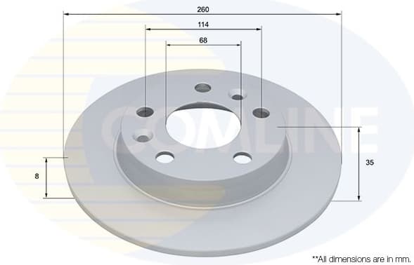 Brake Disc COATED ADC5277
