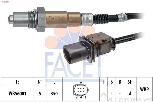 Oxygen Sensor Made in Italy - OE Equivalent 10.8389