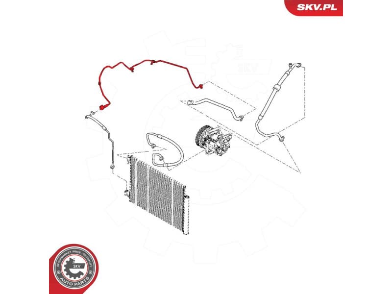 High/Low-pressure Line, air conditioning 54SKV610 - image 7