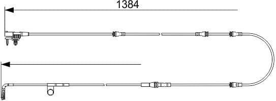 Warning Contact, brake pad wear 1 987 473 582 - image 10