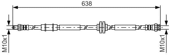 Brake Hose 1 987 481 399 - image 2