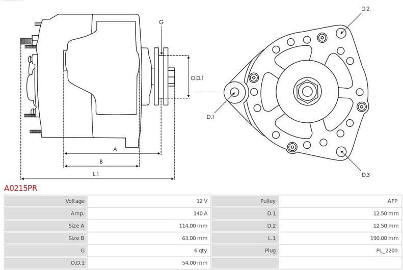 Alternator Remanufactured AS A0215PR - image 5