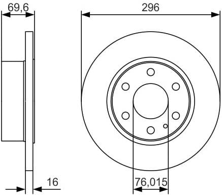 Brake Disc 0986479A51 - image 2