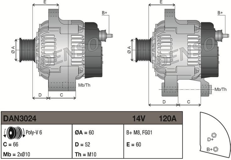 Alternator DAN3024 - image 3