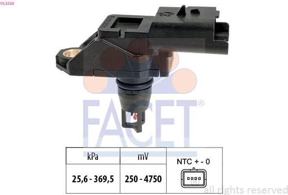 Air Pressure Sensor, altitude adaption Made in Italy - OE Equivalent 10.3328