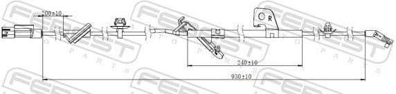 Sensor, wheel speed 04606-008 - image 2