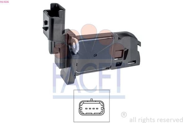 Mass Air Flow Sensor OE Equivalent 10.1535