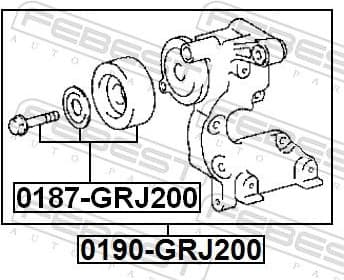 Belt Tensioner, V-ribbed belt 0190-GRJ200 - image 2