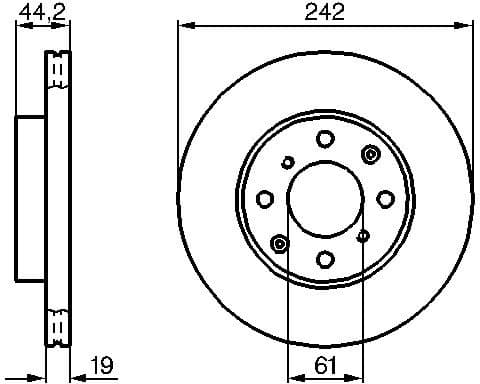 Brake Disc 0986478503 - image 2