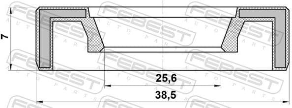 Seal, camshaft adjustment 95AAY-27380707X - image 2
