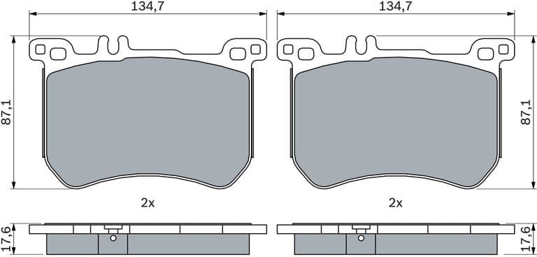 Brake Pad Set, disc brake 0986494985 - image 2