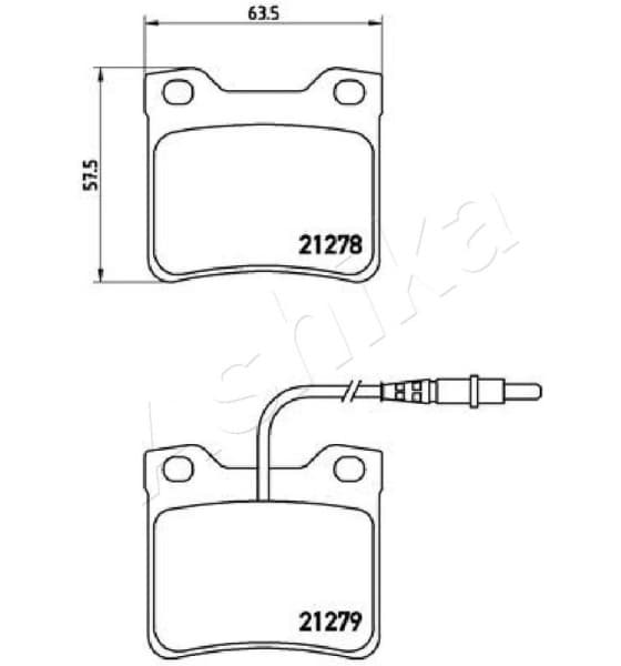 Brake Pad Set, disc brake 51-00-0616 - image 2