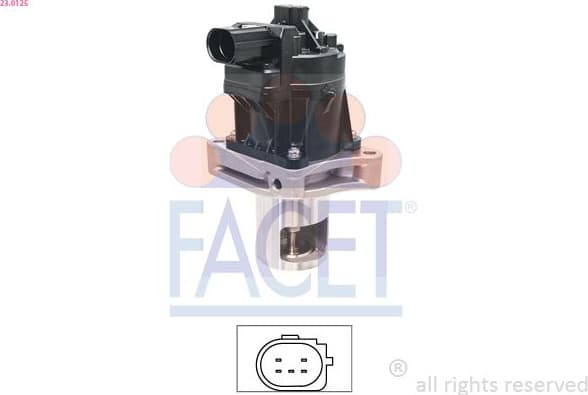 EGR Valve Made in Italy - OE Equivalent 23.0125