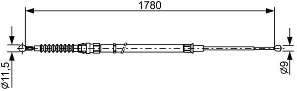 Cable Pull, parking brake 1 987 482 458 - image 2