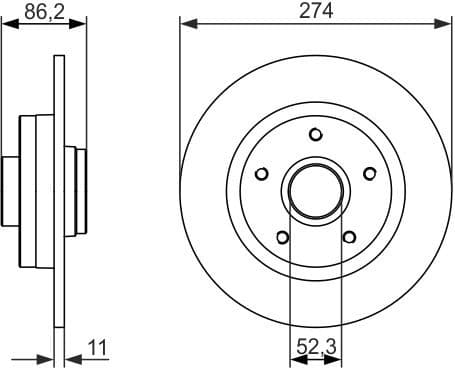 Brake Disc 0986479682 - image 2