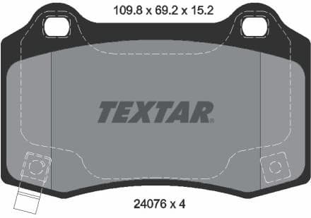 Brake Pad Set, disc brake Q+ 2407601