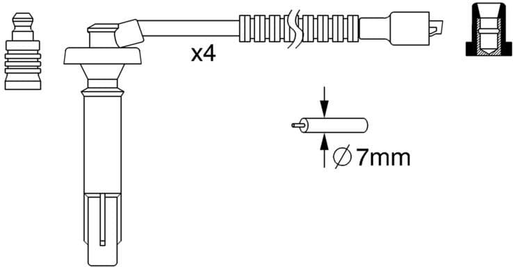 Ignition Cable Kit 0986357262 - image 6