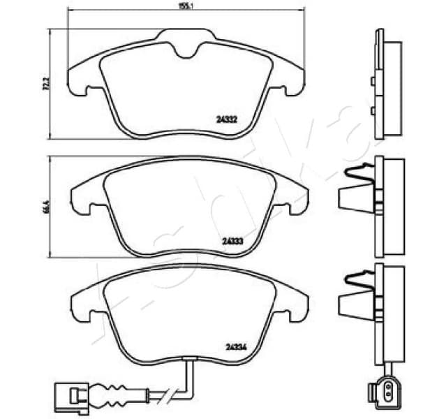 Brake Pad Set, disc brake 50-00-0929 - image 2