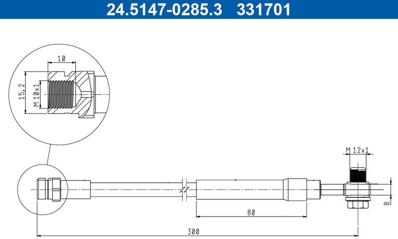 Brake Hose 24.5147-0285.3