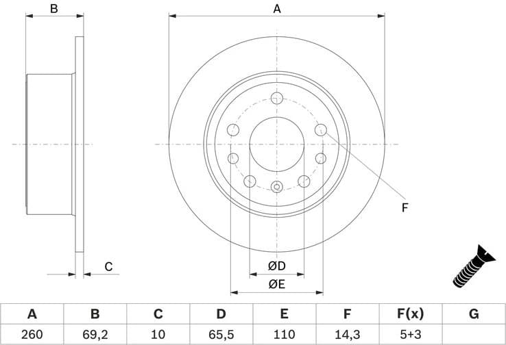 Brake Disc 0986478430 - image 2