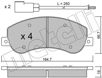 Brake Pad Set, disc brake 22-0680-0