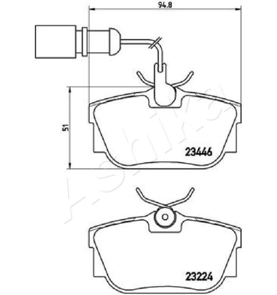 Brake Pad Set, disc brake 51-00-0301