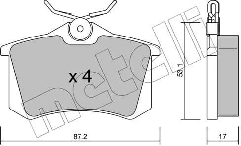 Brake Pad Set, disc brake 22-0100-1