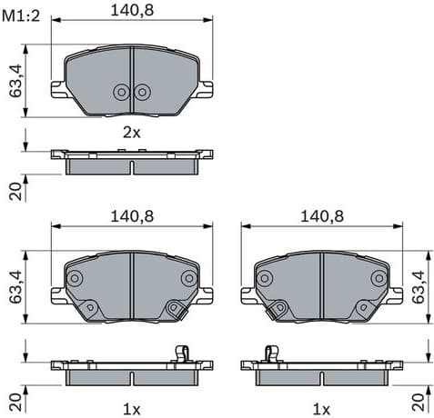 Brake Pad Set, disc brake 0986494941 - image 8