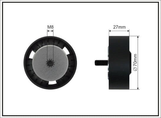 Deflection/Guide Pulley, V-ribbed belt 226-99 SC