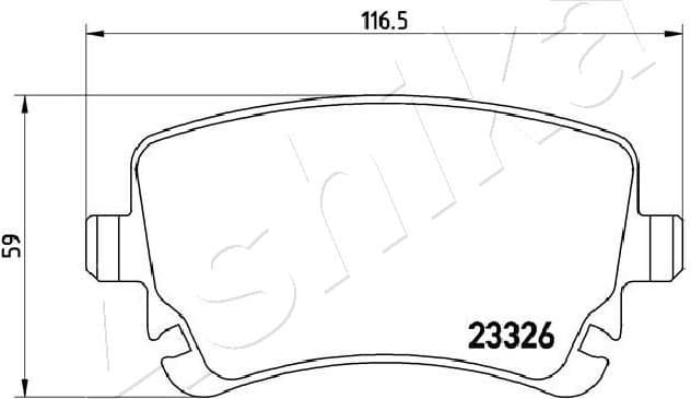 Brake Pad Set, disc brake 51-00-0907 - image 2