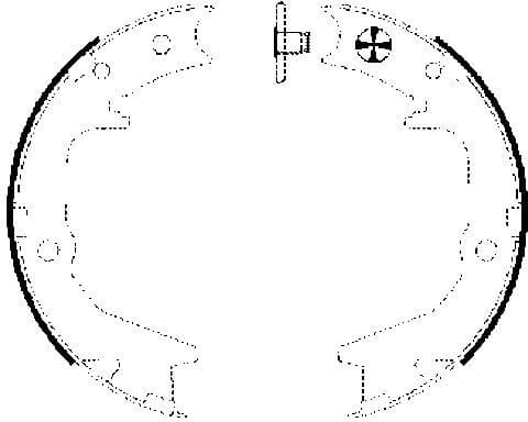 Brake Shoe Set, parking brake 91063000