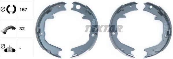 Brake Shoe Set, parking brake 91063000 - image 2