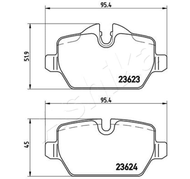 Brake Pad Set, disc brake 51-00-0100 - image 2