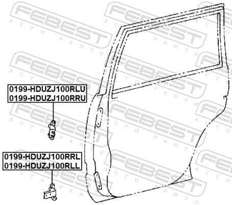 Door Hinge 0199-HDUZJ100RRU - image 2