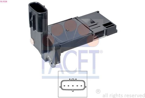 Mass Air Flow Sensor OE Equivalent 10.1528