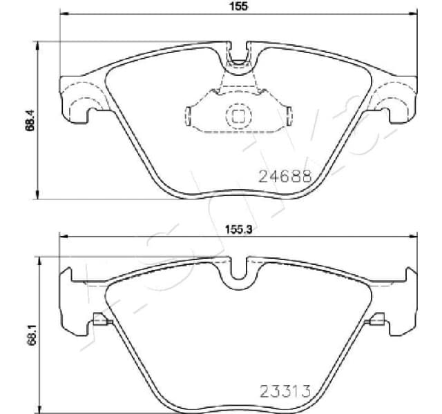 Brake Pad Set, disc brake 50-00-0126