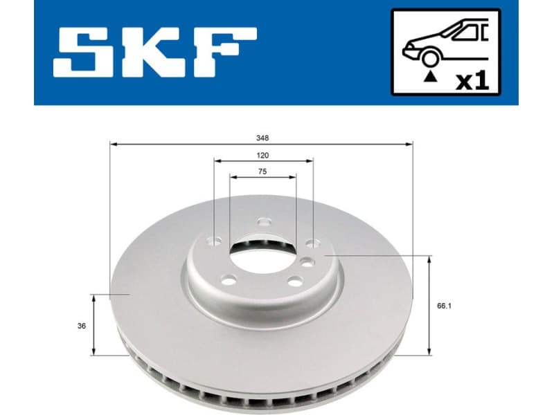 Brake Disc VKBD80484V1 - image 2