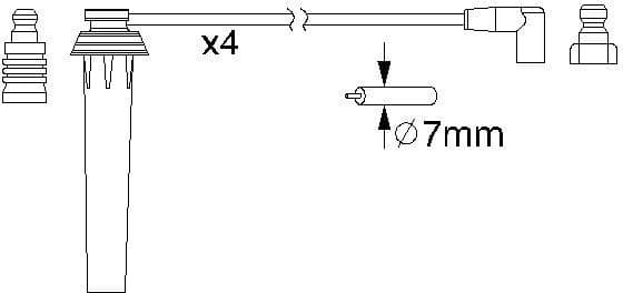 Ignition Cable Kit 0986357192 - image 10