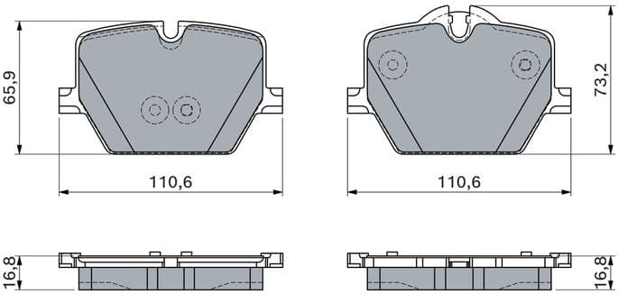 Brake Pad Set, disc brake 0 986 460 057 - image 5