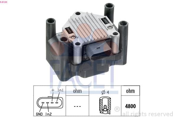 Ignition Coil OE Equivalent 9.8120