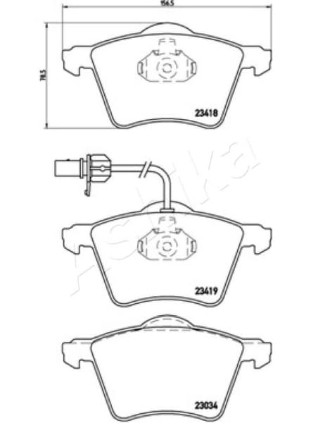 Brake Pad Set, disc brake 50-00-0314 - image 2