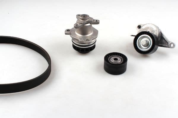 Water Pump + V-ribbed Belt Kit PK09640