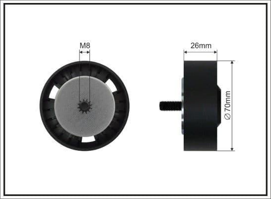 Deflection/Guide Pulley, V-ribbed belt 238-99 SC