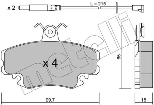Brake Pad Set, disc brake 22-0120-0K