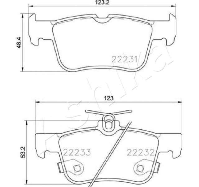 Brake Pad Set, disc brake 51-00-0300