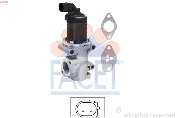 EGR Valve Made in Italy - OE Equivalent 23.0121