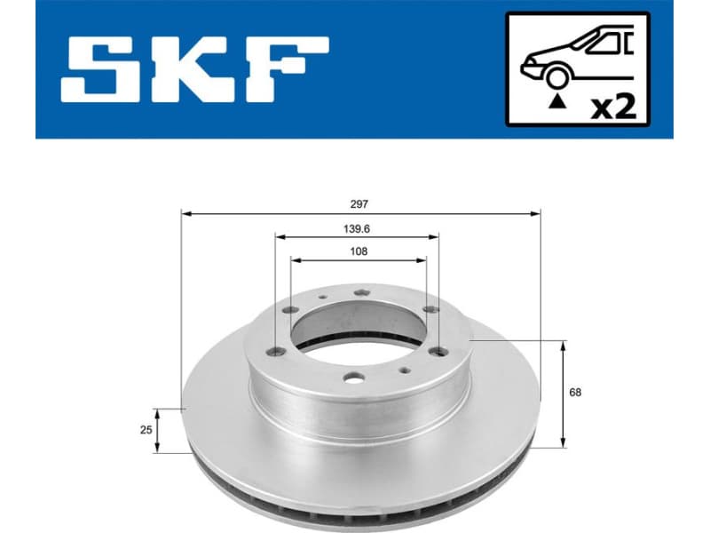 Brake Disc VKBD80346V2 - image 2