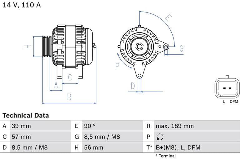 Alternator 0 986 083 440 - image 3